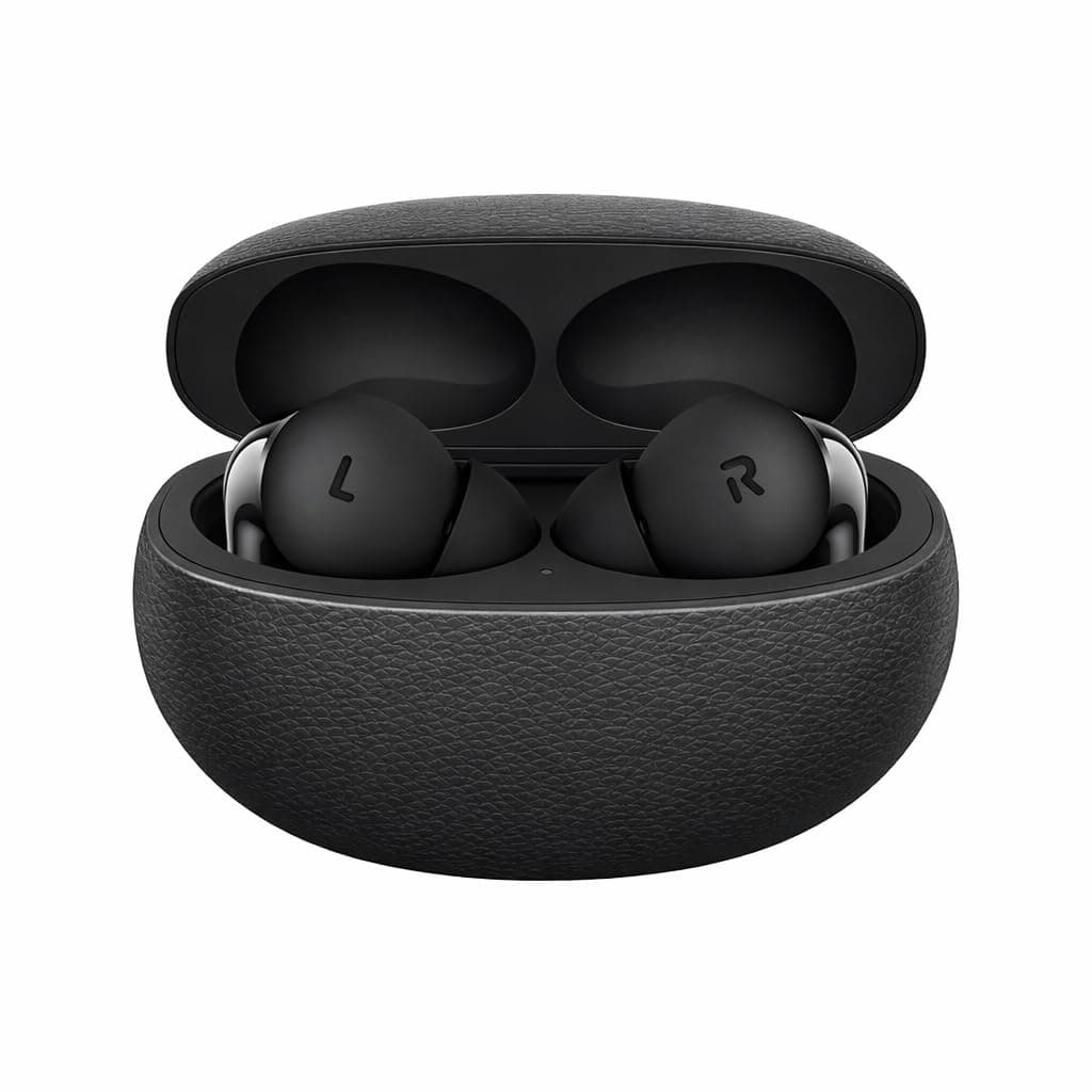 Original Buds Pro 3 Wireless Earbuds with Smart Noise Cancellation Compatible for OnePlus 12, 11, 10, 9, 8, 7 Black [LK876Q]