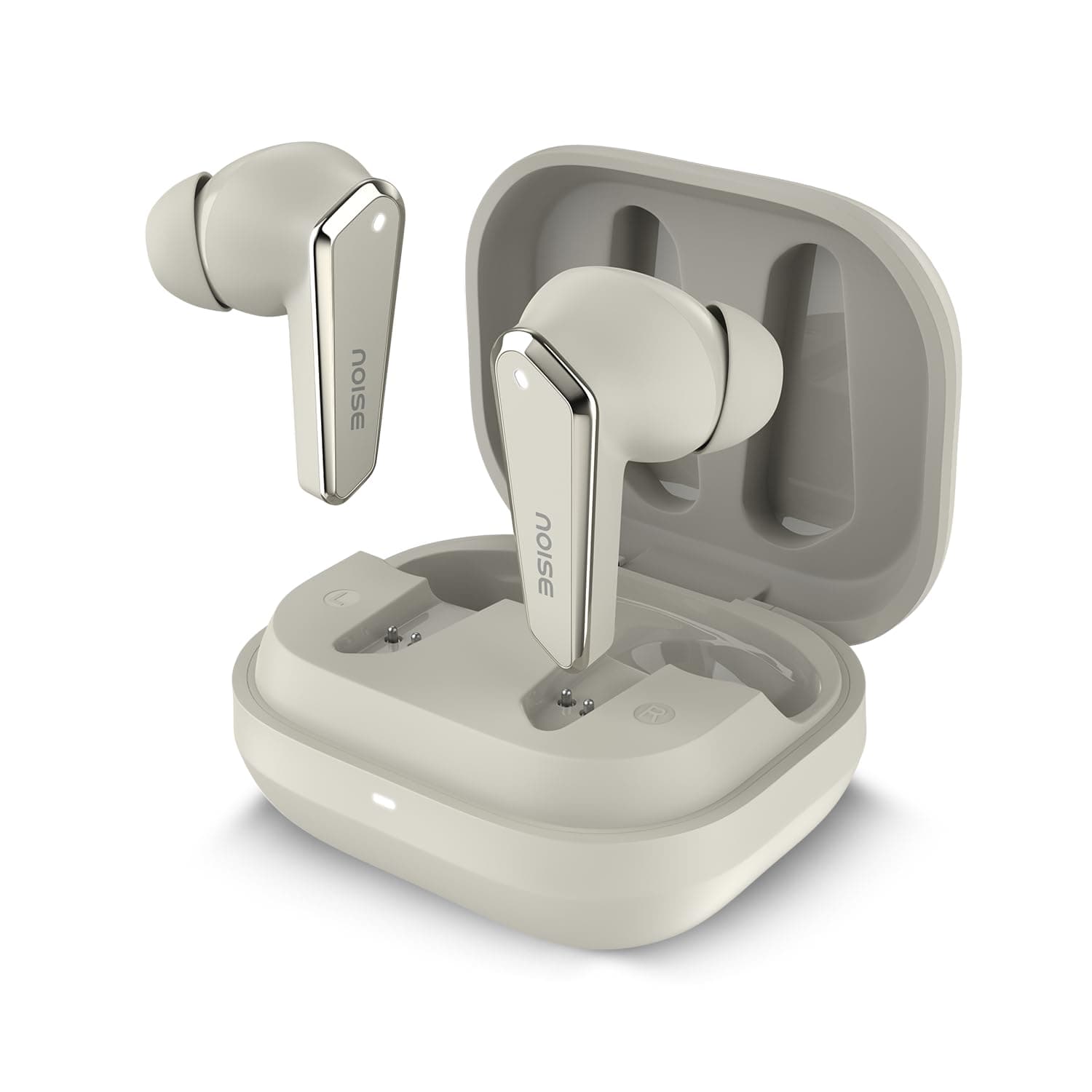 Noise Newly Launched Buds N1 in-Ear Truly Wireless Earbuds with Chrome Finish, 40H of Playtime, Quad Mic with ENC, Ultra Low Latency(up to 40 ms), Ins...