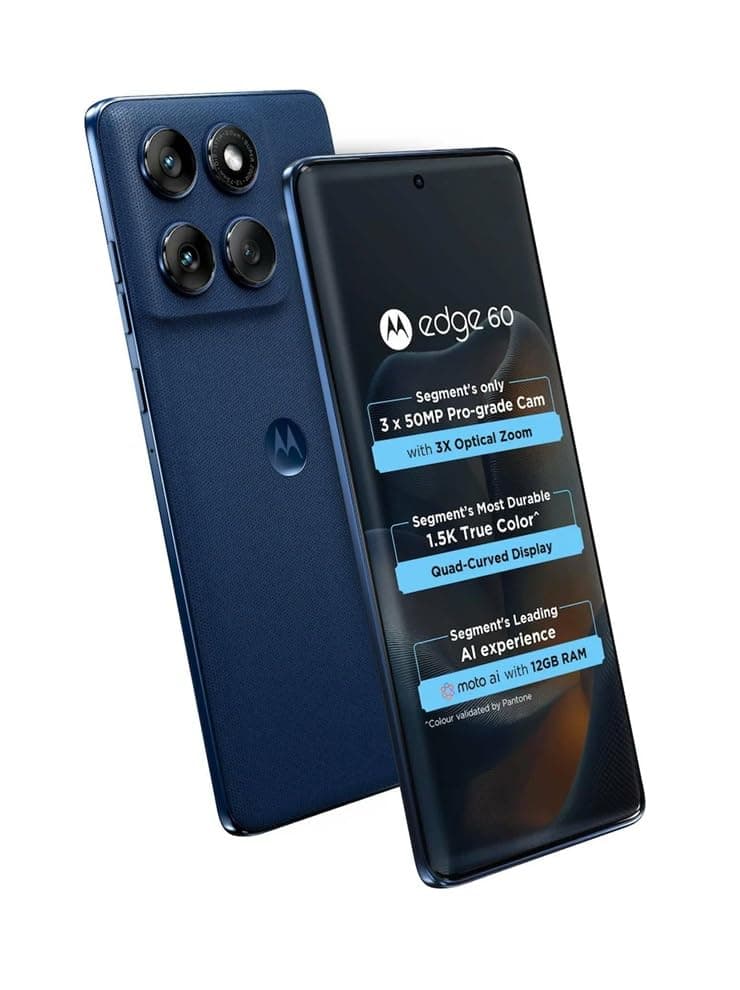 Motorola Edge 60 5G (Pantone Shamrock, 256 GB) (12 GB RAM) (Gibraltar Sea)