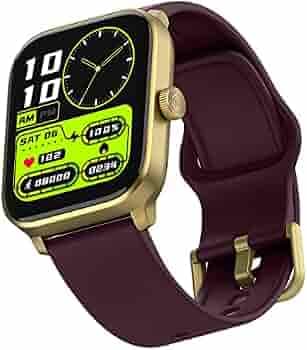 Noise Pro 4 GPS Smart Watch with GPS Built-in, Advanced Bluetooth Calling tech,1.85" Display, 600Nits, Functional Crown, 7 Days Battery, Heart Rate, Step & Sleep Tracker, 150+ Watch Face (Gold Wine)