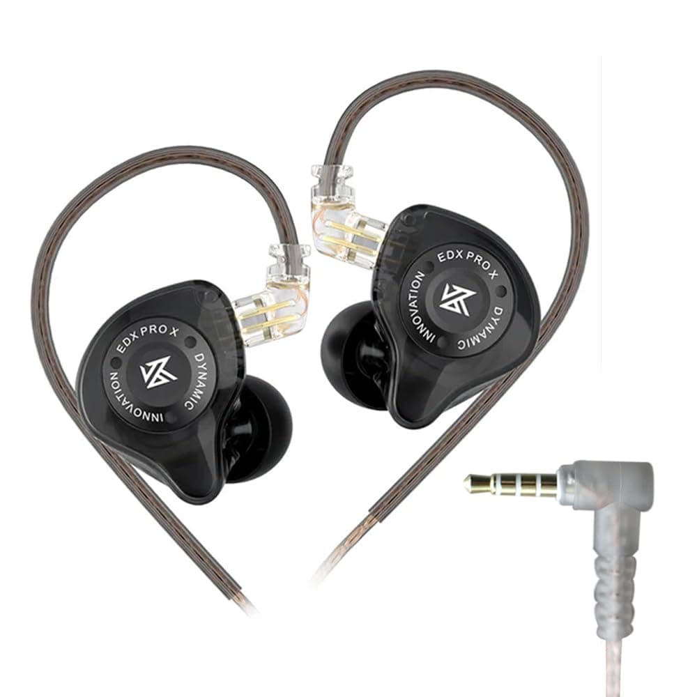 KZ EDX PRO X Wired IEM Earphone, 10mm Super-Linear Dynamic Driver in-Ear Monitor, Detachable Cable Design, Professional-Grade Oxygen-Free Copper Cable...