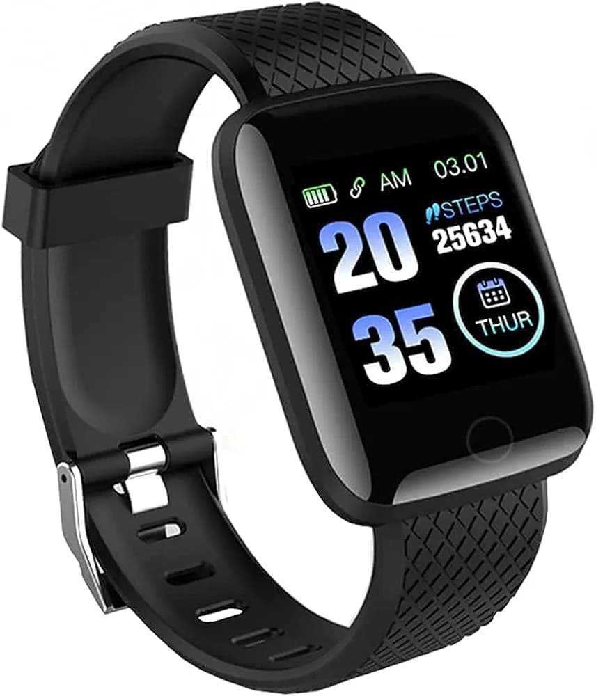 PunnkFunnk D6 Bluetooth SmartWatch Fitness Tracker with Heart Rate, BP, Sleep Monitor, Step Counter, Activity Tracking Smart Watch, Compatible with iPhone & Android Phones for Kids Man Women