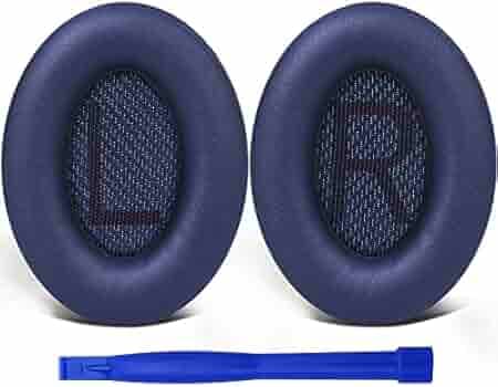 Professional Replacement Ear Pads Cushions, Earpads Compatible with Bose QuietComfort 35 (Bose QC35) and Quiet Comfort 35 II (Bose QC35 II) Over-Ear Headphones (Blue)