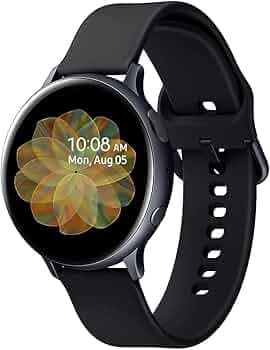 SmartWatch Active 2 (Bluetooth, 44 mm) - Black, Aluminium Dial, Silicon Straps (Black)