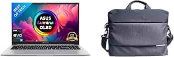ASUS Vivobook S15 OLED 2022, 15.6" 39.62 cm FHD OLED, Intel Core EVO i5-12500H 12th Gen, (16GB RAM/512GB SSD), K3502ZA-L501WS EOS 2 Messenger Bag (Bla...