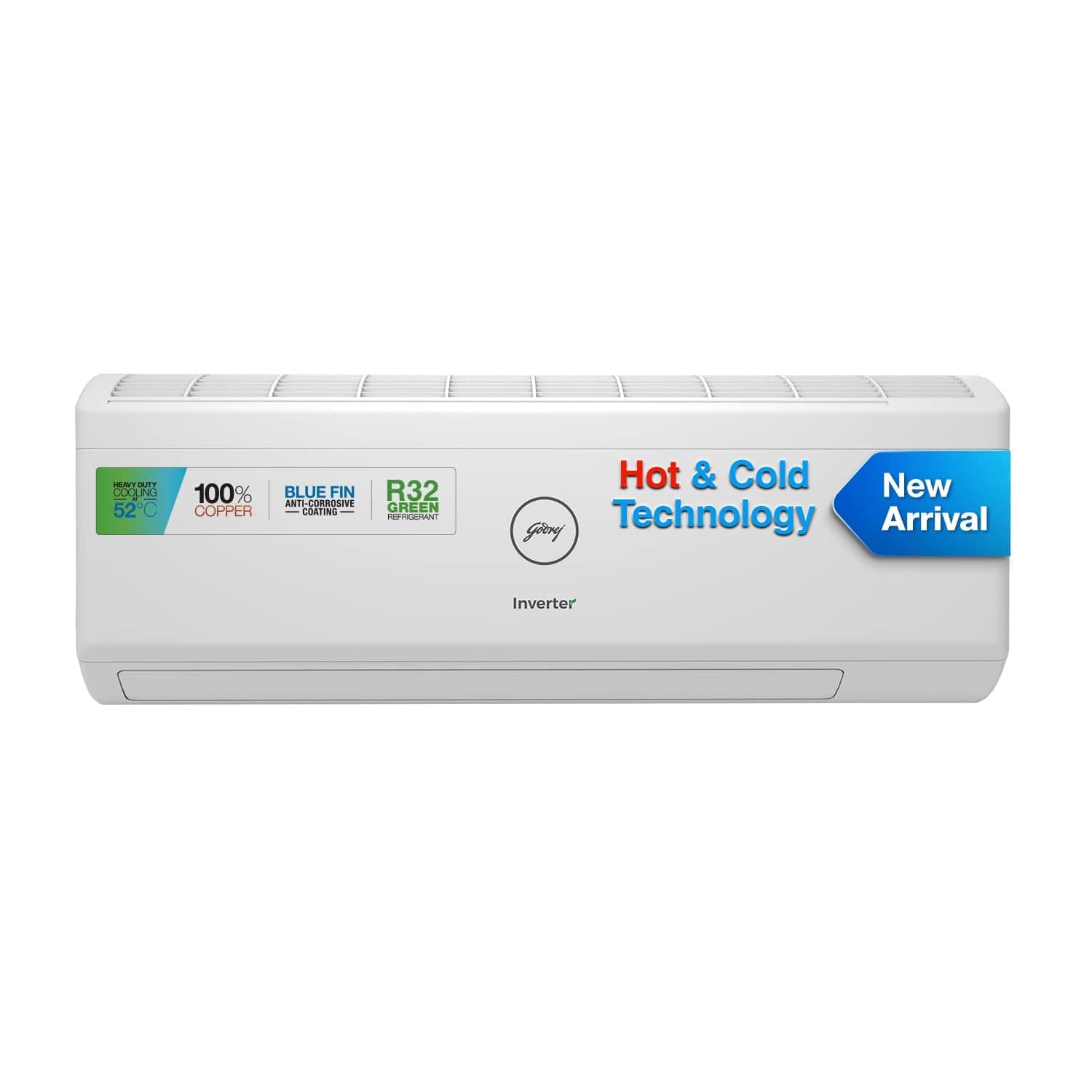 Godrej 1.5 Ton 3 Star Hot & Cold Inverter Split AC Model 2023 (100% Copper, AC 1.5T SIH 18ITC3-WWR, White)