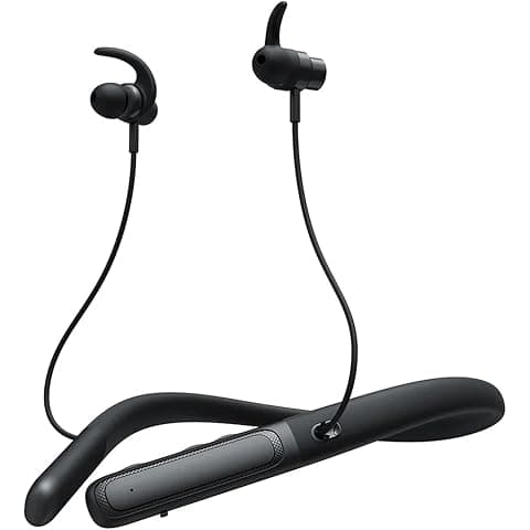 iFAST N17 Bluetooth 5.4 Wireless Neckband Earphone | Hi Fi Stereo Sound | Up to 40 Hours Music Playtime |Water and Sweat Proof |ENC Noise Cancellation [ Black ]