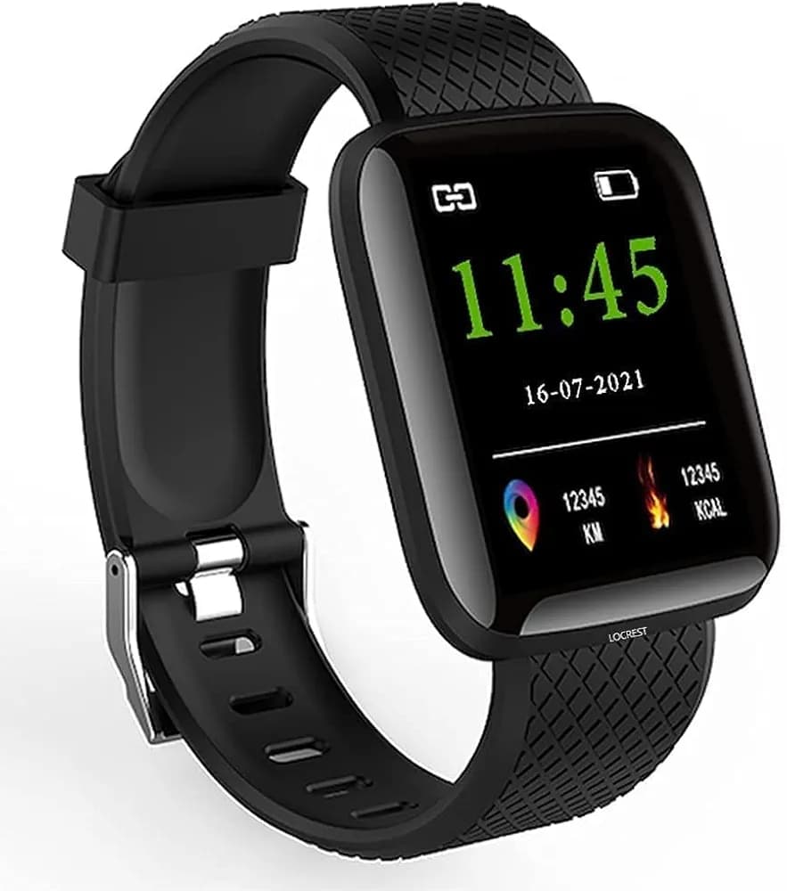 MOVCTON Original ID116 Plus Smart Watch 1.3" HD Display, Multiple Watch Faces, SpO2 Monitoring, Sleep Monitor for Boys, Girls, Men, Women & Kids | Sports Gym Watch for All Smartphones
