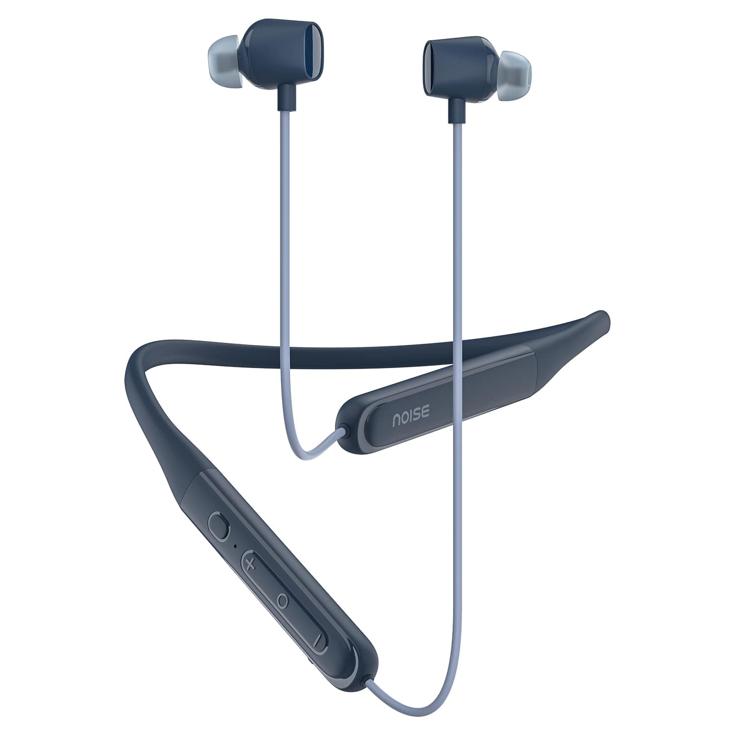 Noise Newly Launched Airwave Crest Bluetooth in Ear Neckband with Metallic Shine on Earbuds,50H of Playtime, EQ Modes, Dual Device Pairing,13mm PEEK+PU Driver, BT v5.4(Velvet Blue)