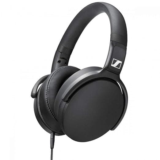 (Renewed) Sennheiser HD 400s Wired Over the Ear Headphone with Mic (Black) Over-Ear