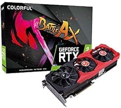 Colorful GeForce® RTX 3070 Battle AX 8GB GDDR6 RAM Triple Fan LHR PC Graphics Card DirectX 12 5888 CUDA Cores 8K Editing Crypto Mining High End Graphi
