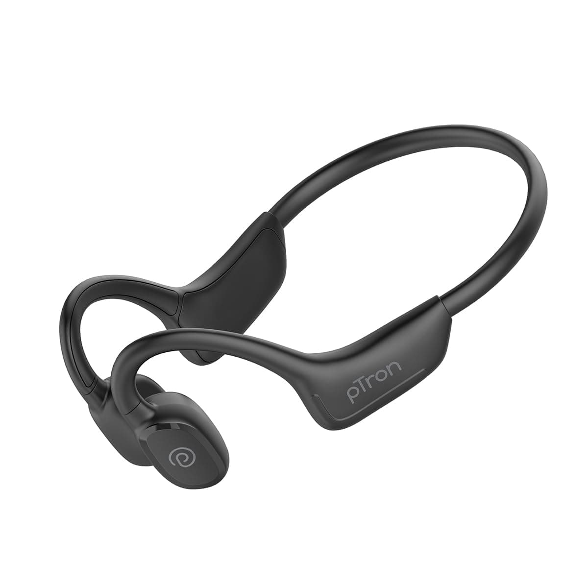pTron Tangent Max Bone Conduction Headphones w/Mic, 15hrs Playtime, IPX5 Water Resistant, Bluetooth V5.4 Open Ear Headphones, Lightweight & Comfortabl...