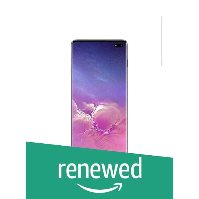 (Renewed) Samsung Galaxy S10 Plus (Ceramic Black) Smartphones