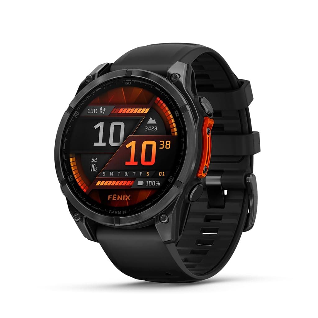 Garmin Fenix 8  47mm, AMOLED, Premium Multisport GPS Smartwatch, Adventure Watch with Long-Lasting Battery Life, Dive-Rated, Built-in LED Flashlight, ...