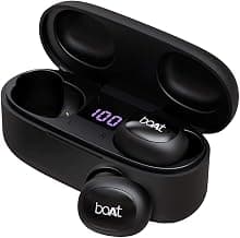 (Renewed) boAt Airdopes 121v2 Truly Wireless Bluetooth In Ear Earbuds with Mic (Active Black)