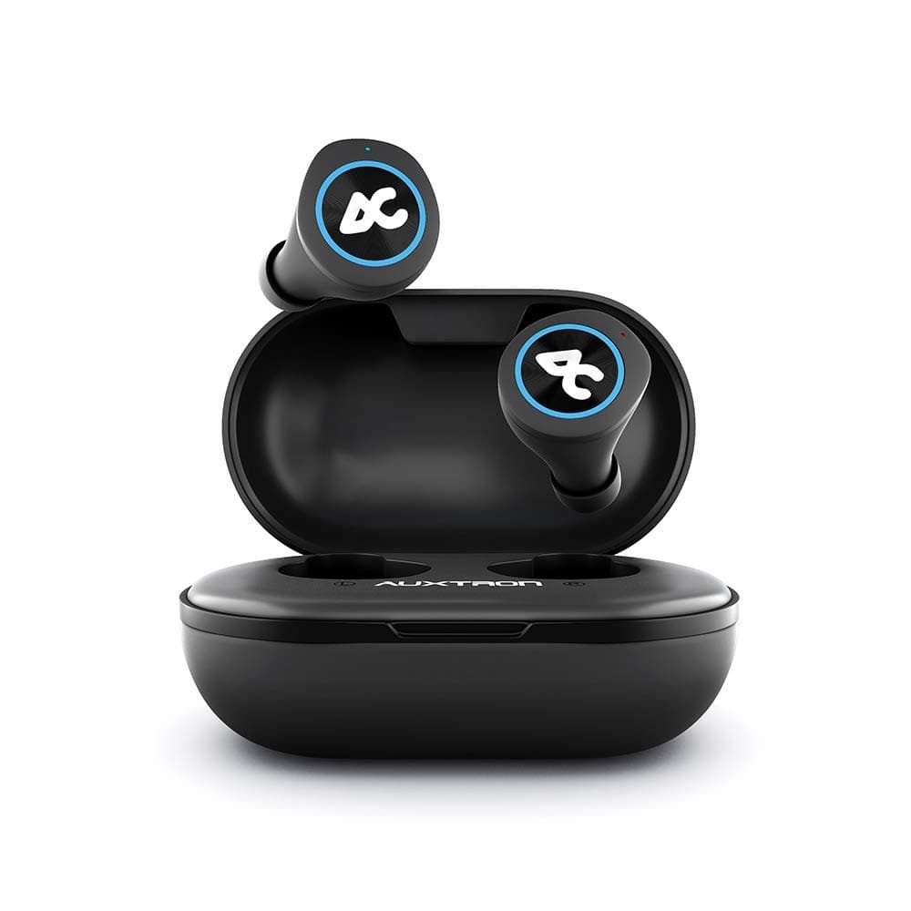 Auxtron AirBolt 505 True Wireless (TWS) Earbuds - Bluetooth 5.0, Full Touch Earphones, IPX5 Water Resistant, HD Stereo Sound, High Bass, InBuilt MIC, 