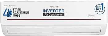 Voltas 1.5 Ton 3 Star Adjustable Inverter Split AC(Copper, 183V Vectra Prism, 2023 Model, 4-in-1 Adjustable Mode, White)