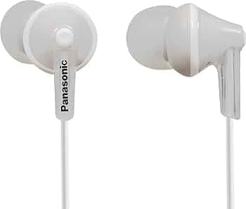 PANASONIC RP-HJE125E-W in-Ear Canal Insidephone for iPod / MP3 Player (White)