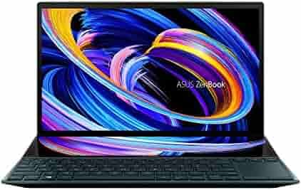 ASUS ZenBook Duo 14 (2021), 14" (35.56 cm) FHD, Intel Core i7-1165G7 11th Gen, Dual Screen Laptop (16GB/1TBSSD/Windows 11/Office 2021/2GB NVIDIA GeForce MX450 Graphics/Blue/1.62 Kg), UX482EG-KA711WS