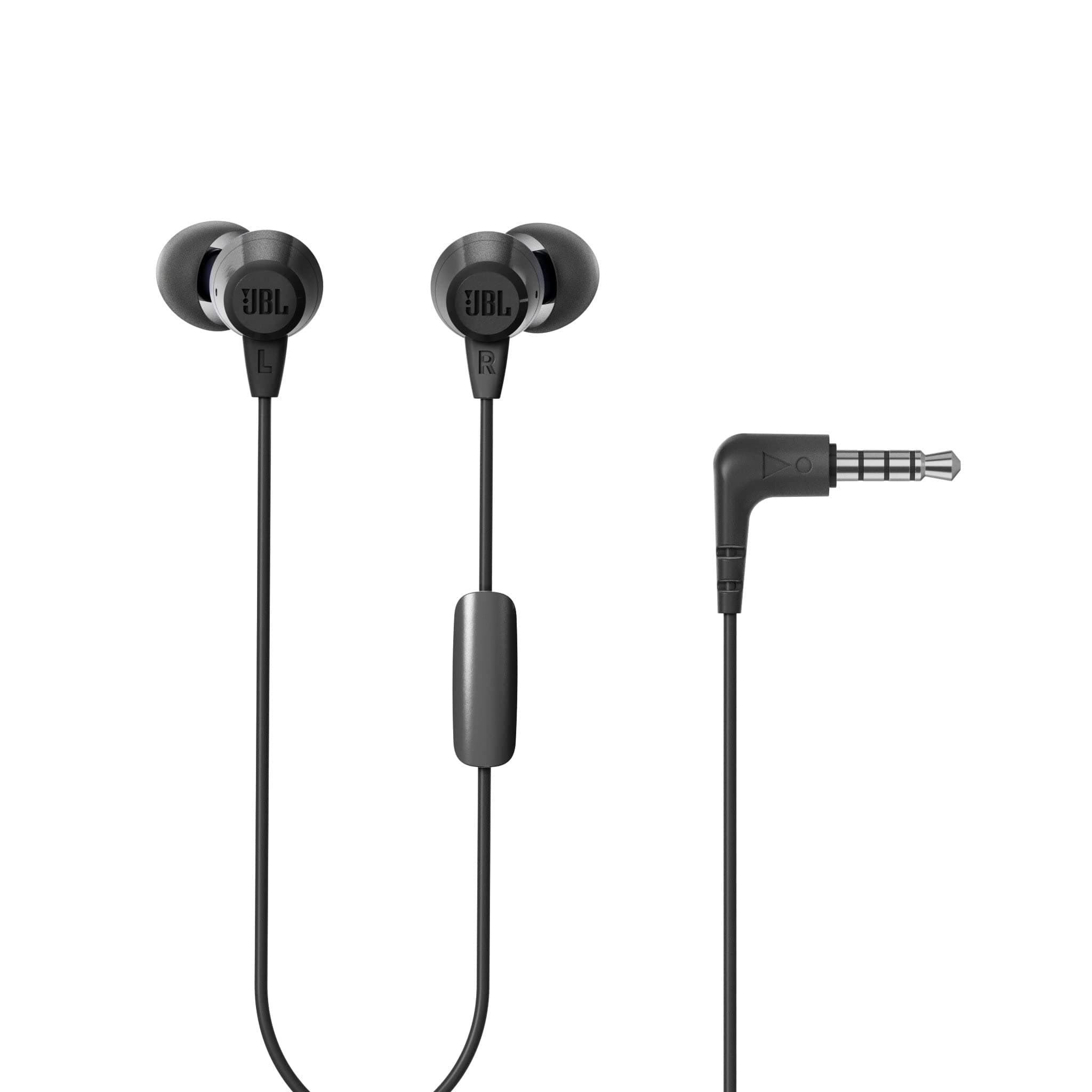 JBL C50HI Wired in Ear Earphones with Mic (Black)