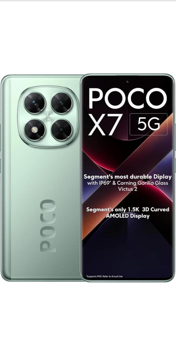 POCO X7 5G (Glacier Green, 256 GB) (8 GB RAM)
