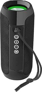(Renewed) Zebronics Zeb-Action Wireless 10W Portable Speaker, Supporting Bluetooth v5.1, TWS, RGB Lights, Fabric Finish, AUX/USB/FM/mSD (Black)