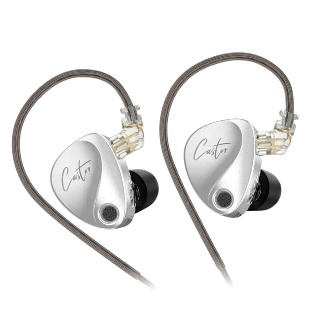 KZ Castor IEM Wired in Ear Monitors Earphone, 10mm Dual Magnetic + 8mm Dynamic Driver in-Ear Earphone, Harman Target Version, 4-Tuning Swtiches, 0.78m...