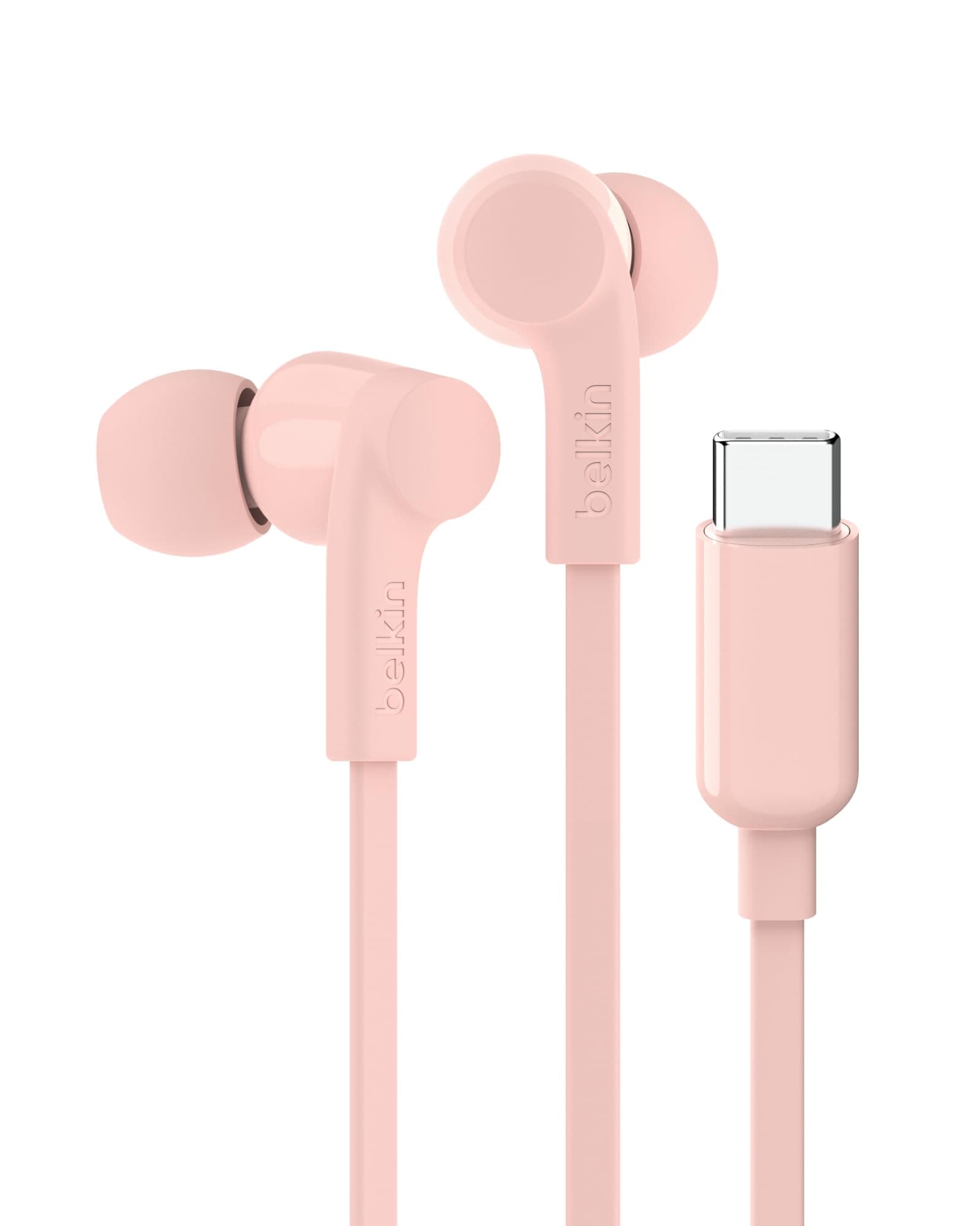 Belkin SoundForm Wired Earbuds with USB-C Connector, in-Ear Earphones w/Microphone - USB-C Headphones for iPhone 17, iPhon...