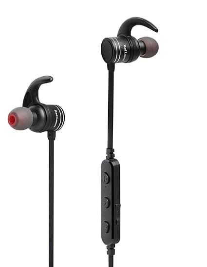 Red Lemon Dhoom Plus M110 Bluetooth Magnetic Sports Wireless Headphone (Midnight Black) In-Ear