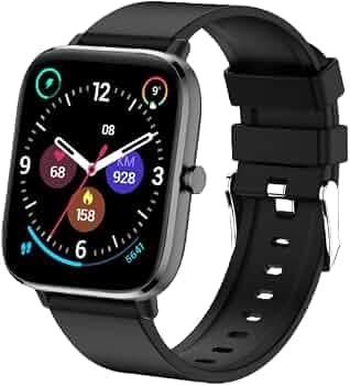qor9 Alpha Plus Smartwatch with Bluetooth Calling, 1.7" Full Touch Color Display, 24/7 Heart Rate Tracking, SpO2, Multiple Faces, 10-12 Days Runtime, ...