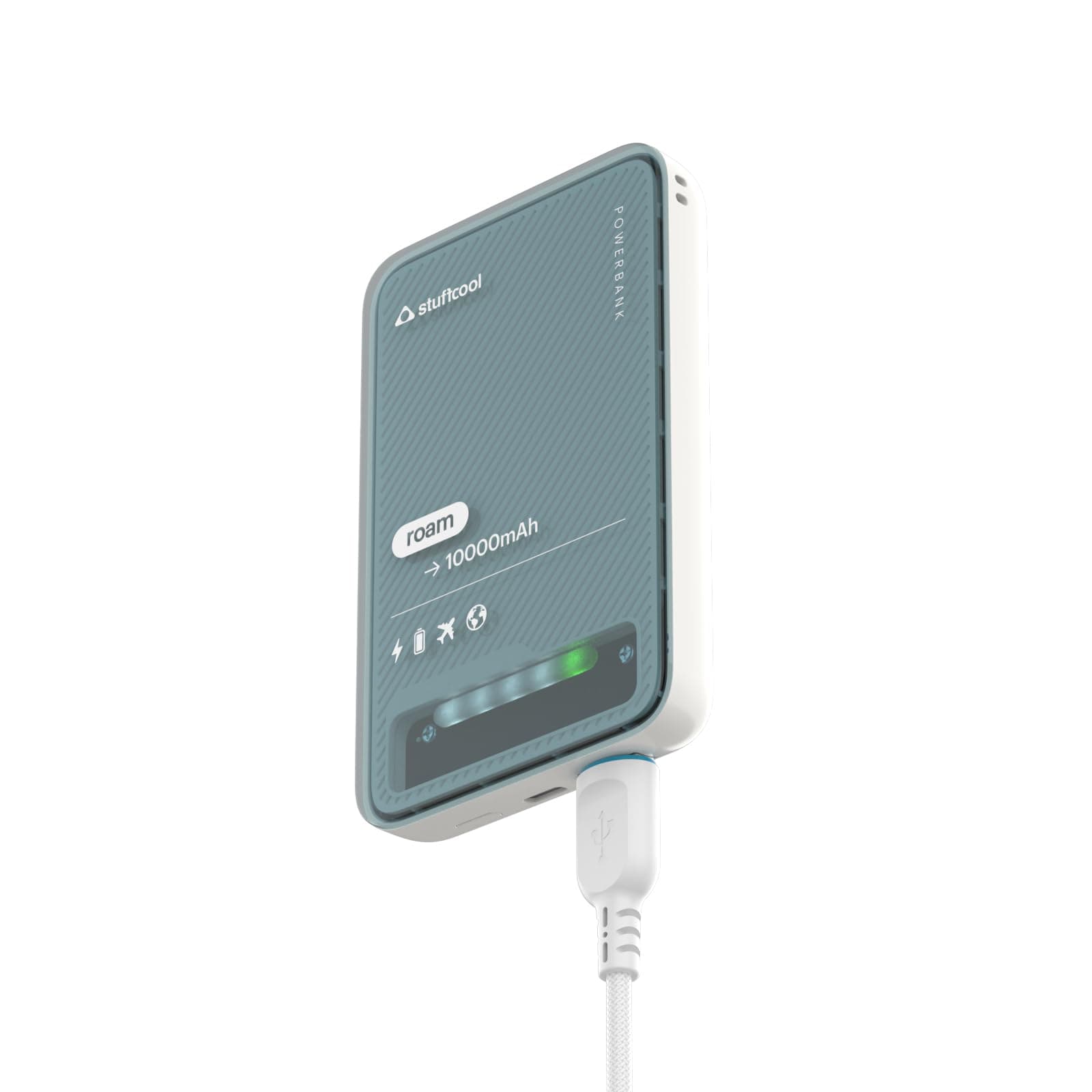 Stuffcool Roam 10000mAh Mini Powerbank with 20W Type C Output Charges iPhone 50% in 30 mins, Universal Fast Charging Type A Port for Andoird Devices -...