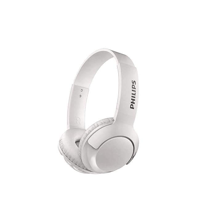 Philips SHB3075WT/00 Wireless On-Ear Headphones with Mic (White) On-Ear