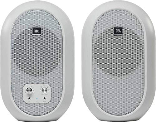 JBL Professional 1 Series 104-BT Compact Desktop Reference Monitors with Bluetooth, White
