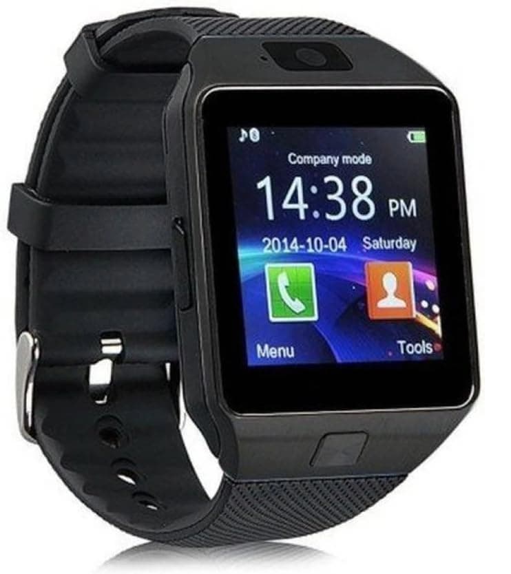 Udyamsales DZ09 Smartwatch with Camera, Touch Screen, Sim Card & SD Card Support, sim wali Smart Watch (Black)