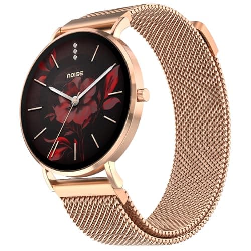 Noise Diva 2 Fashion Smart Watch for Women with Sleekest Dial, AMOLED Display, Snug Fit, Improved Female Cycle Tracker, BT Calling, Sleep Tracking, AI...