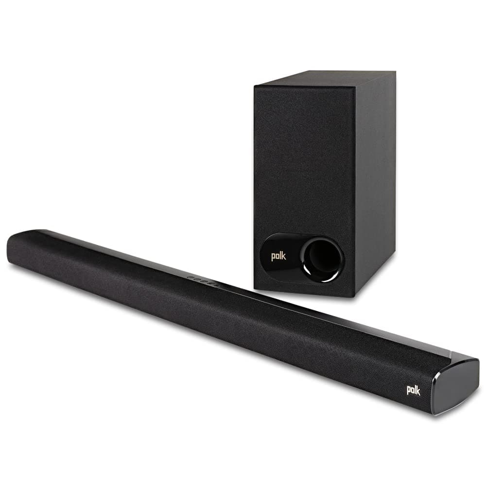 Polk Audio Signa S2 220 Watt 2.1 Channel Wireless Bluetooth Soundbar with Dolby (Black) Soundbar Speakers