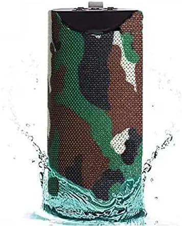 SHRIHIT TG-113 Super Bass Wireless Bluetooth Portable Speaker |Splash Proof with AUX FM SD Card USB and Compatible with All Bluetooth Devices (Army Colour)