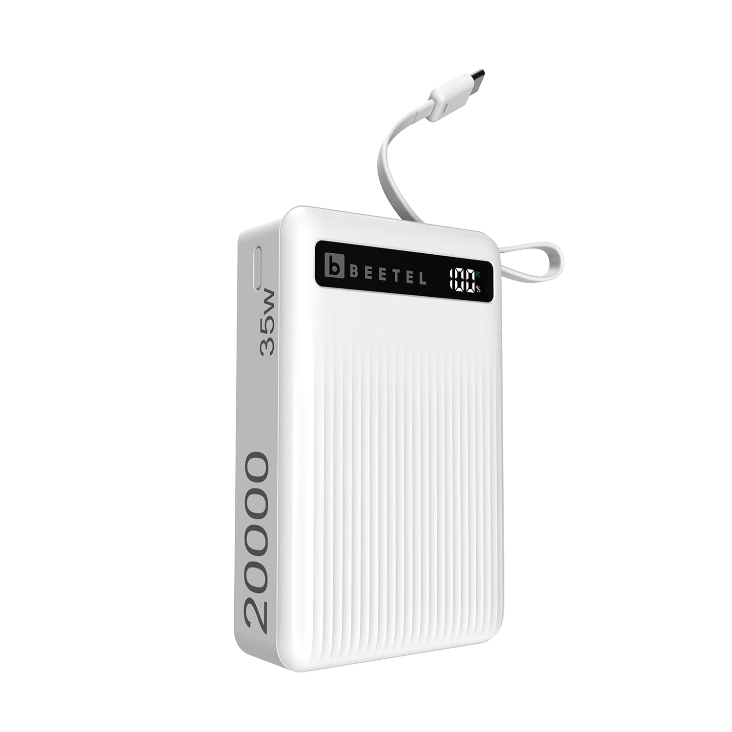 Beetel Power Bank Volte PB35N Nano 20000mAh 35W with Built-in Type C Cable