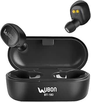Ubon BT-180 Wireless Earbuds, Built-in mic