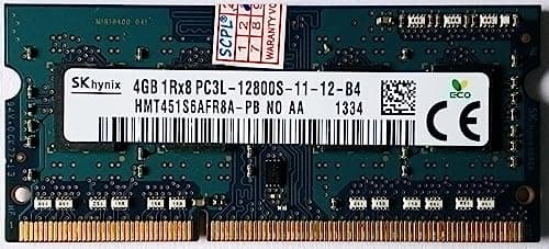Hynix 4GB DDR3 Laptop RAM PC3L 1600 MHz Low Voltage 1.35v Memory PC3L-12800S 2Rx8 Dual Rank