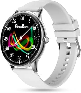 PunnkFunnk Glavito Round Dial Smartwatch with 1.49" AMOLED Display, Bluetooth Calling, Functional Crown Con...