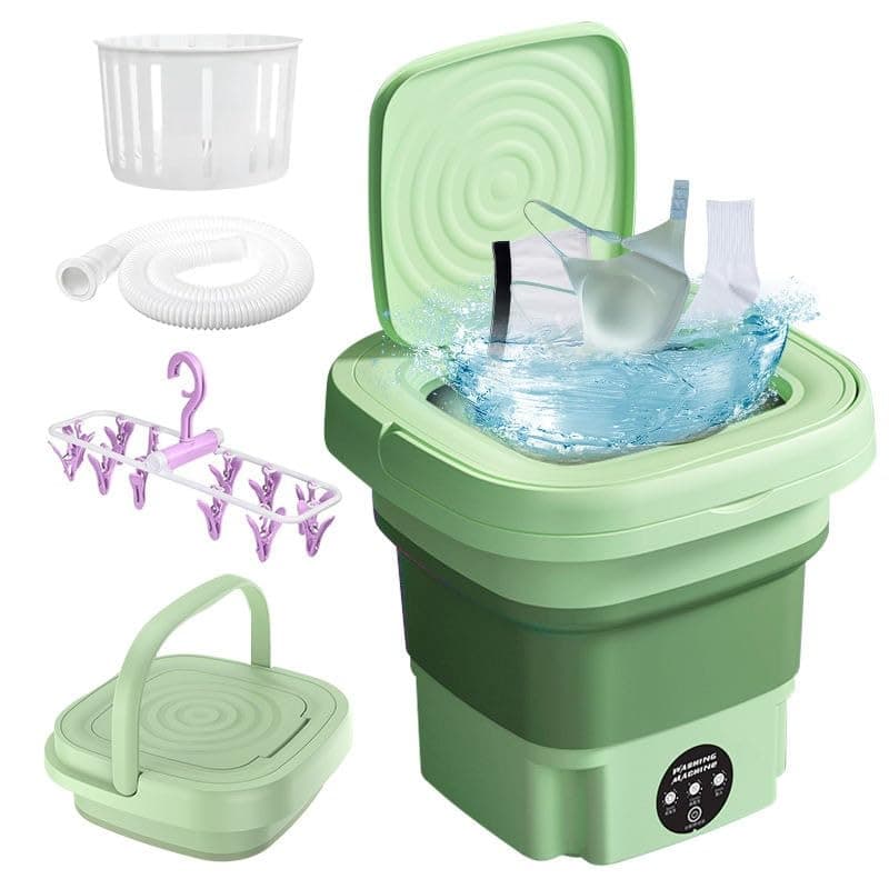 Semi Automatic FoldIng 10L Small Mini WashIng MachIne With Dryer Deep CleanIng For Underwear WashIng MachIne (F2)