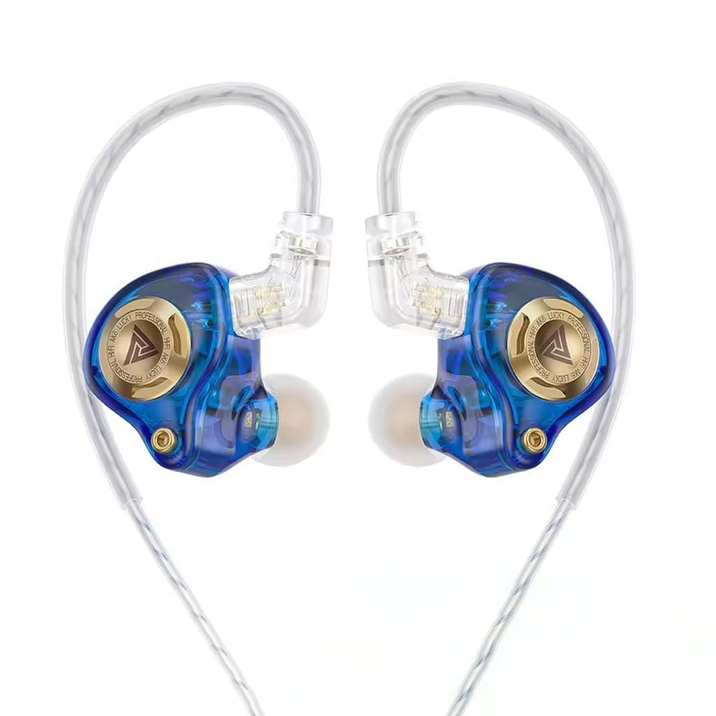 Concept Kart QKZ AK6 Lucky in-Ear Monitor Wired Earphones with HD Mic, 11mm Dynamic Driver, 3 Tuning Switches, Detachable 2-Pin OFC Cable, Wired IEM w...