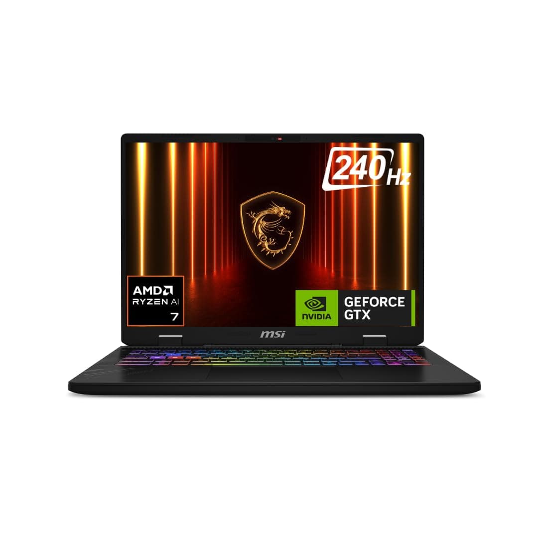 MSI Crosshair A16, AMD 8th Gen. Ryzen 7 8840HX, 41cm QHD+ 240Hz Gaming Laptop (16GB/1TB NVMe SSD/Windows 11 Home/NVIDIA GeForce RTX 5060, GDDR7 8GB/Cosmos Gray/2.5Kg) D8WFKG-036IN