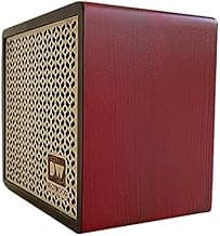 Deciwood 10W 5.0 Clef Wooden Bluetooth Speaker, 1200 mah Battery, Supports -FM,USB, SD Card, Wooden Finish Body (Cherry Red)