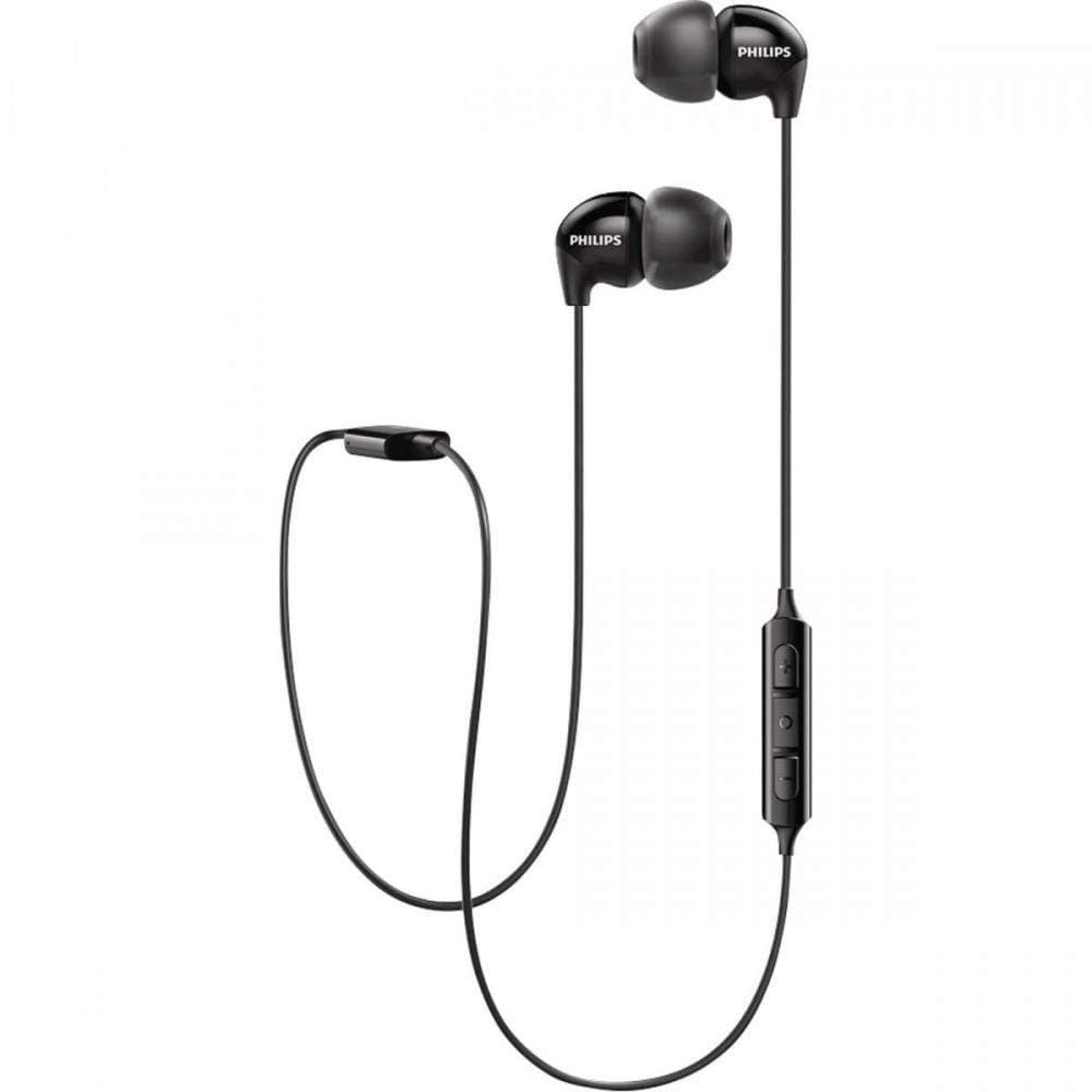 (Renewed) Philips SHB3595BK/10 Wireless Bluetooth Headphones (Black) In-Ear
