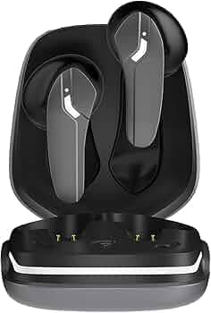 (Refurbished) amazon basics True Wireless in-Ear Earbuds with Mic, Quad Mics ENC, Touch Control, IPX5 Water-Resistance, Bluetooth 5.3, Up to 42 Hours ...