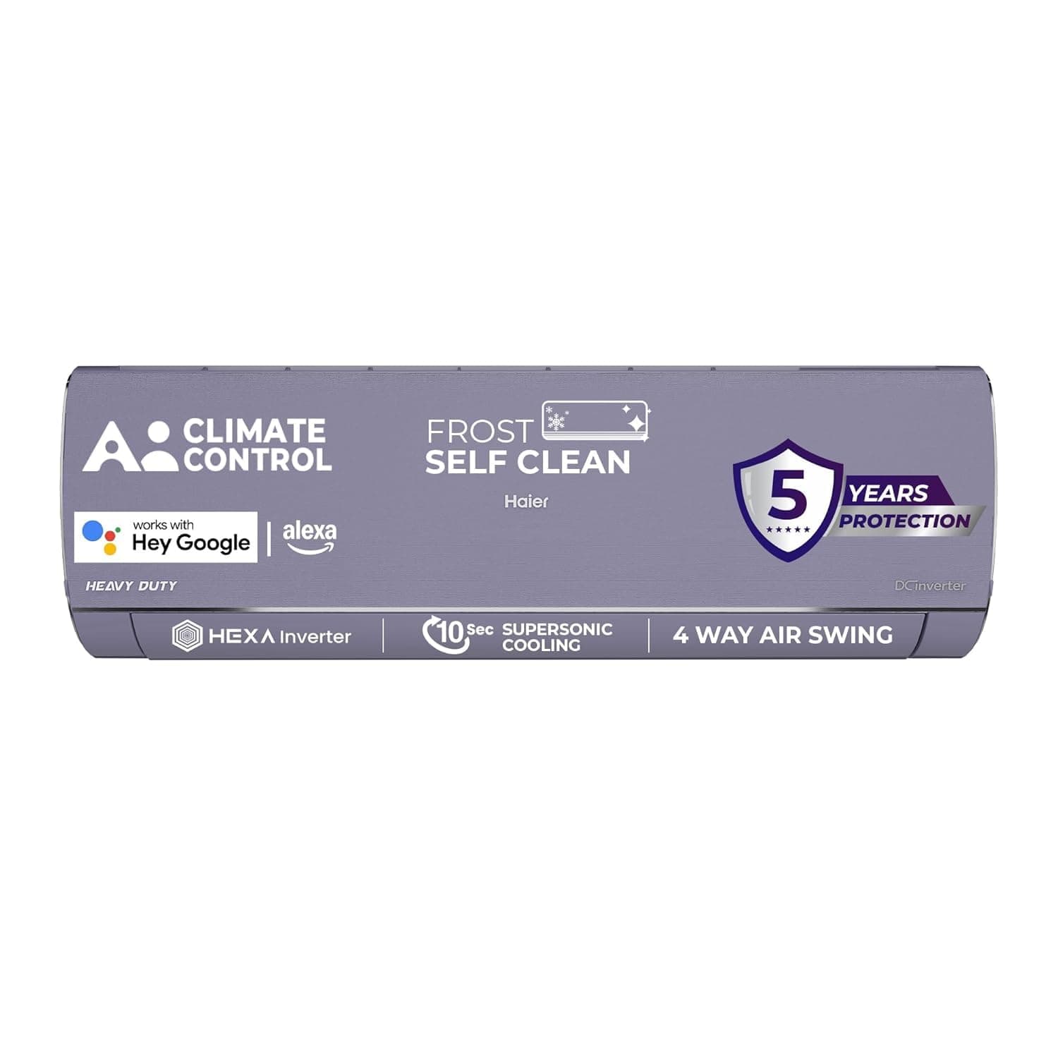 Haier 1.6 Ton 5 Star AI Climate Control Smart Split AC (5125W, Copper, Wi-Fi, Heavy Duty, 4 Way Swing, Frost Self Clean, 7 in 1 Convertible, 2026 Mode...