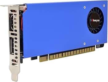 SRhonyra GeForce GTX 1650 4GB Low Profile Graphics Card GDDR5 128 Bit Dual-Monitor Video Card DP HDMI Outputs Single Slot GPU PCI-e 3.0 x16 Bus Powere...