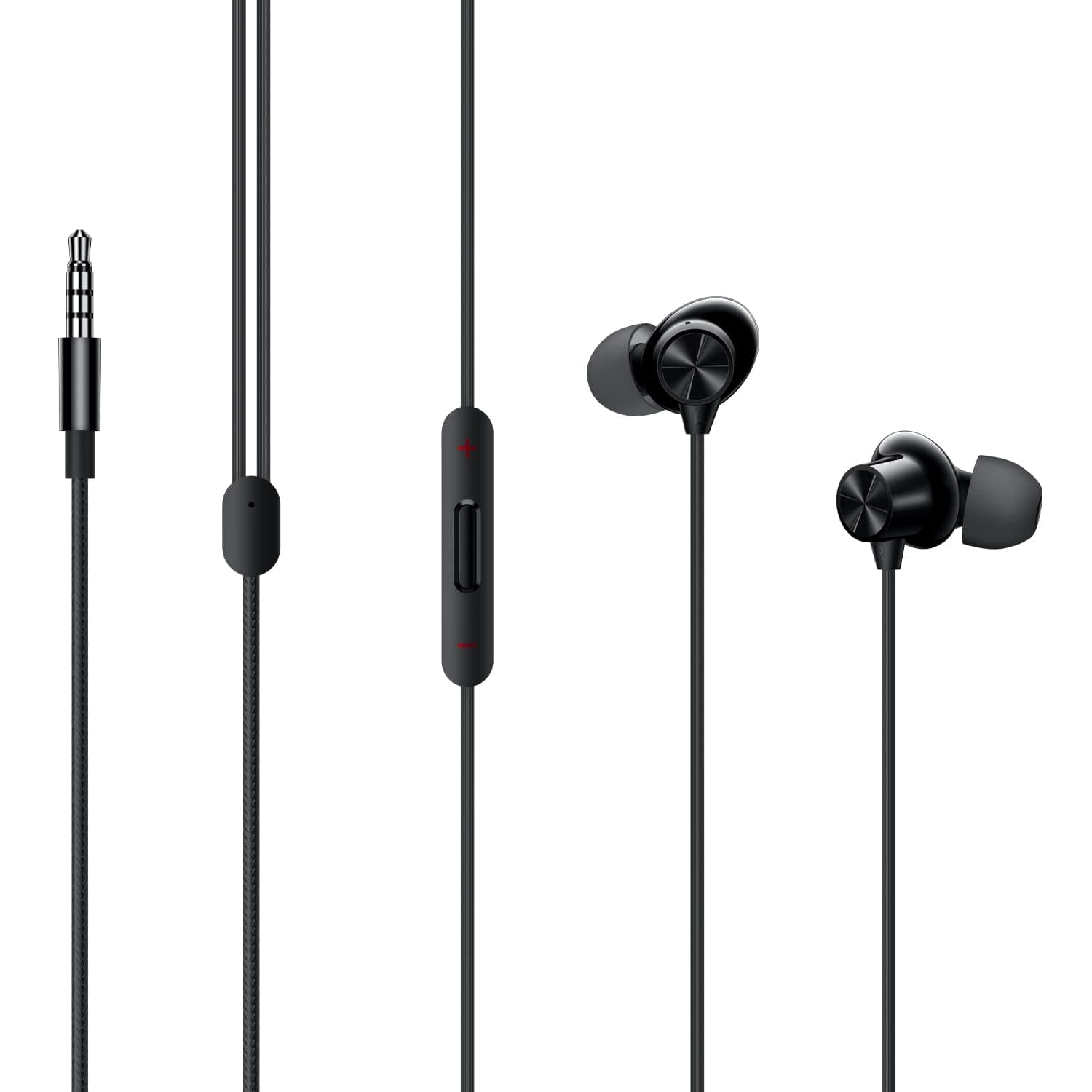 Wired Earphones for OnePlus Nord/One Plus Nord Earphone Original Like Wired Stereo Deep Bass Head Hands-free Headset Earbud With Built in-line Mic, With Premium Quality Good Sound Stereo Call Answer/End Button, Music 3.5mm Aux Audio Jack (TSB7, ME4, Black)
